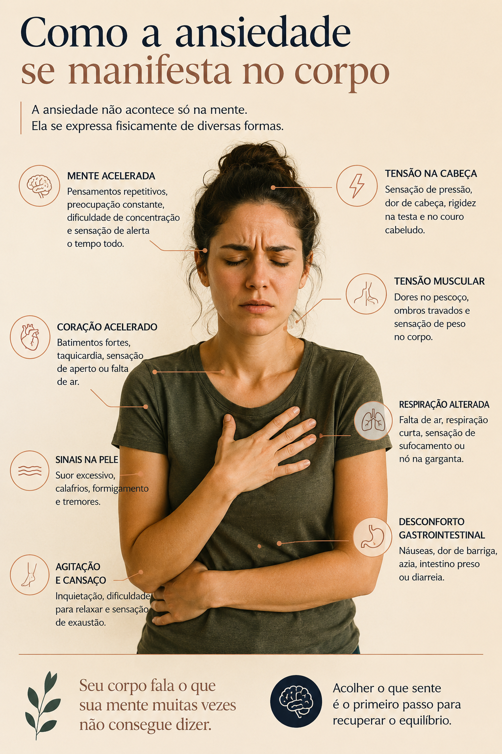 Como a ansiedade se manifesta no corpo?